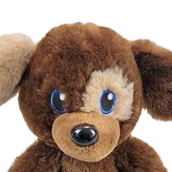 Build A bear buddies puppy dog small fry plush brown embroidered eyes 2016 - Picture 2 of 9